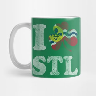 Love St Louis Flag Irish Shamrock St Patricks Day Mug